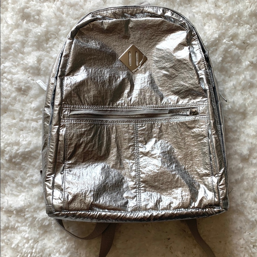 Silver foil backpack